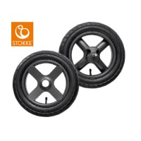 12 x 1/2 x 2 1/4 (50-203) Комплект задних надувных колес Stokke Black Terrain Trailz / Crusi (2 шт.) 